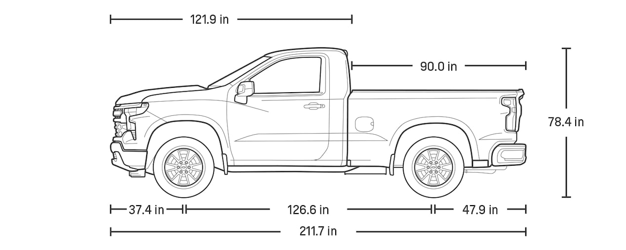 The 2024 Silverado Crew Cab Dimensions Drawing