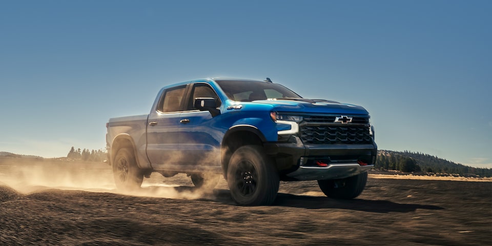 The 2024 Chevrolet Silverado Kicking up Dust in the Desert