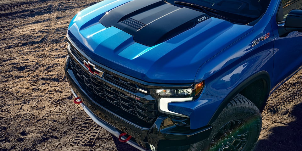 The 2024 Chevrolet Silverado Pickup Truck Hood View