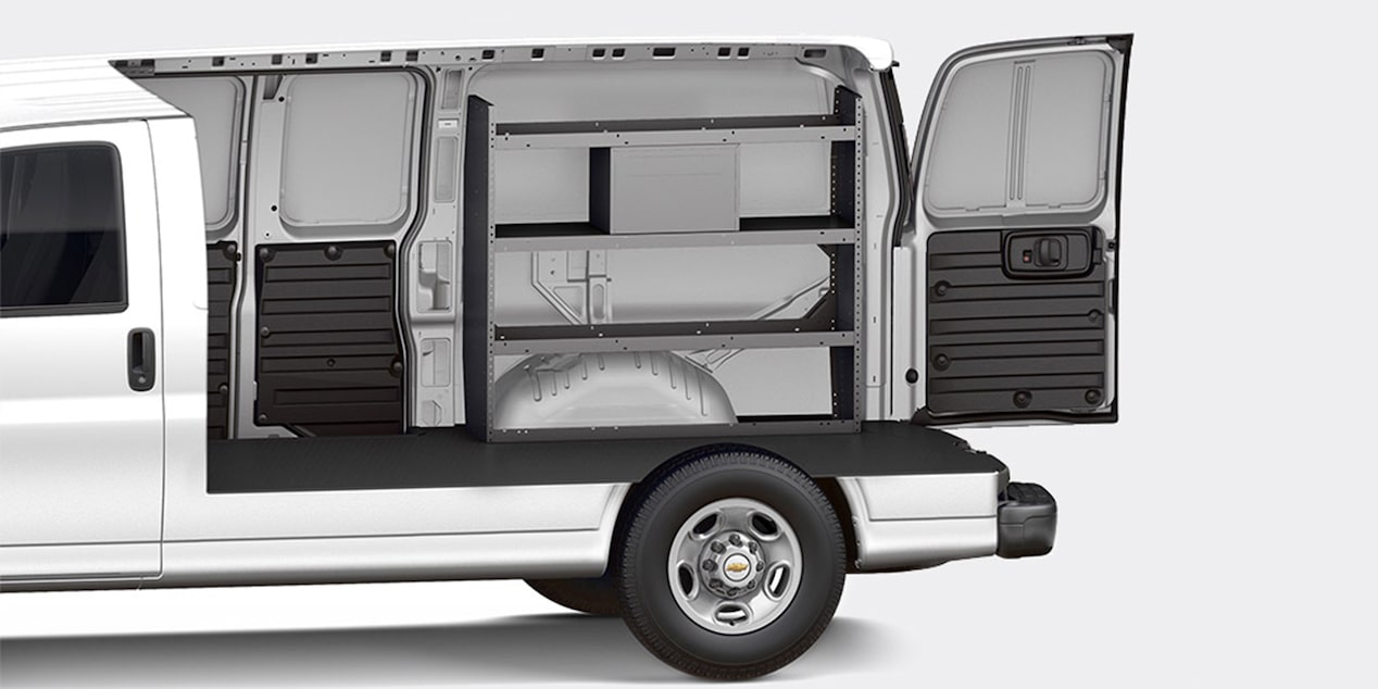 2025 Chevy Commercial Express Cargo Van Plumber Interior Option