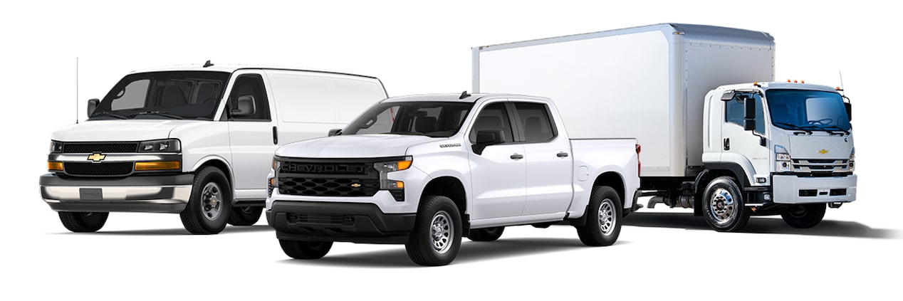 Gama de vehículos comerciales de Chevy