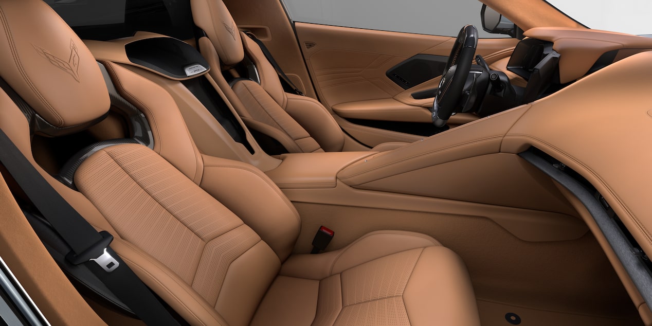 Front Interior View from the Passenger's Side of a Chevy Corvette Z06