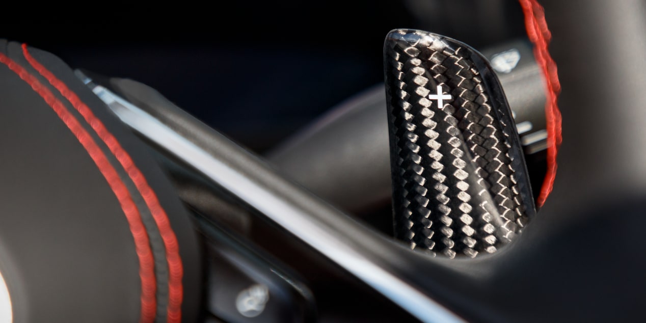 Close-up of the Gear Shift Stick of the Chevy Corvette Z06