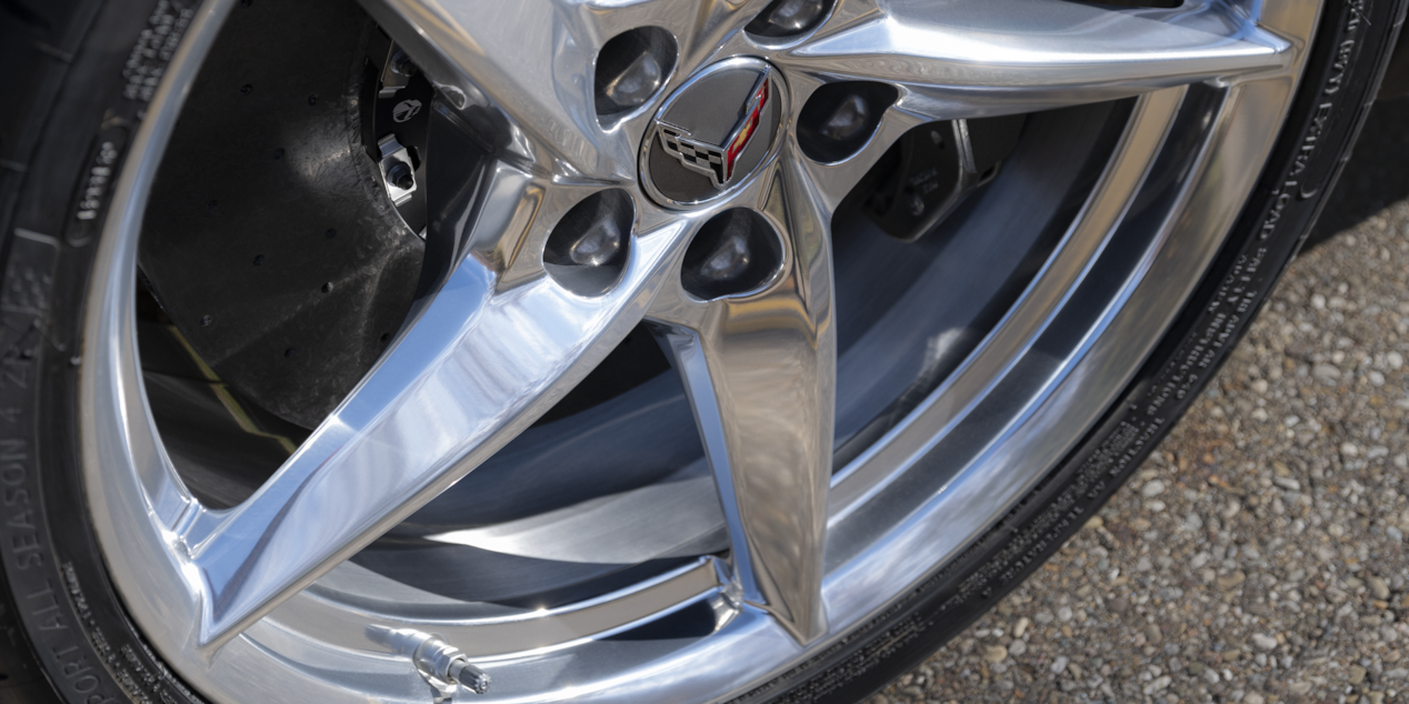 Close-up of the Tire of a 2025 Chevy Corvette E-Ray