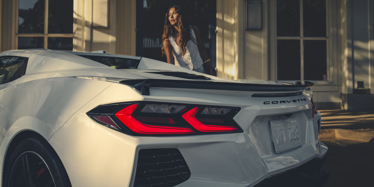 Rear Tail Light on the 2025 Corvette Stingray