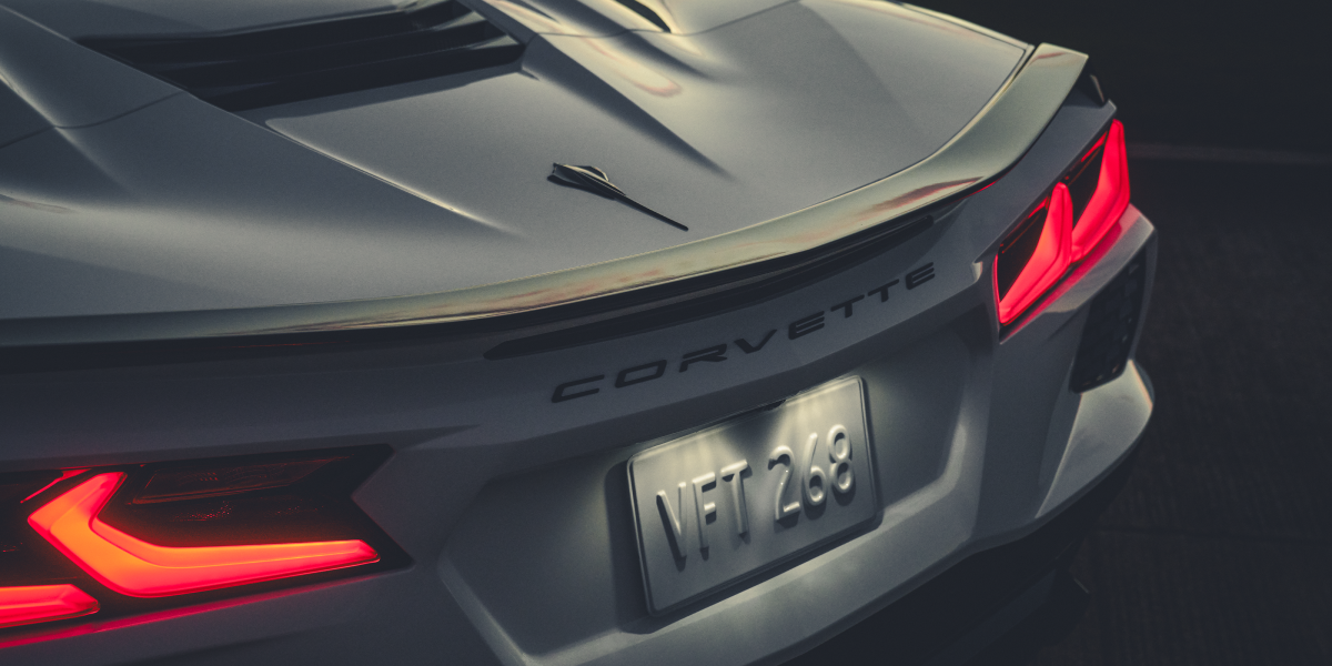 Stingray Emblem on Rear End of the 2025 Corvette Stingray