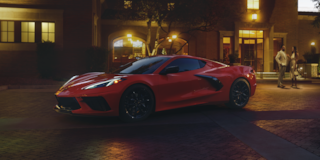 2025 Chevrolet Corvette Stingray Parked at Nighttime