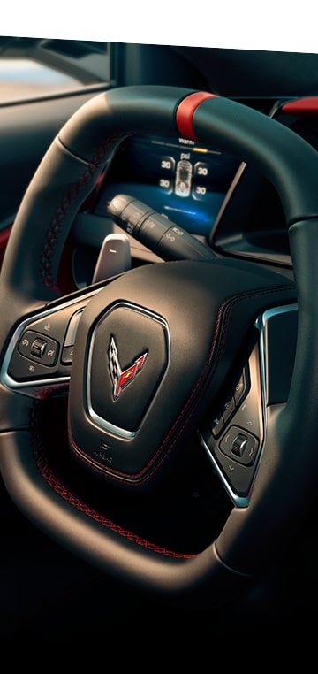 Corvette Logo on Seat of 2025 Corvette Stingray