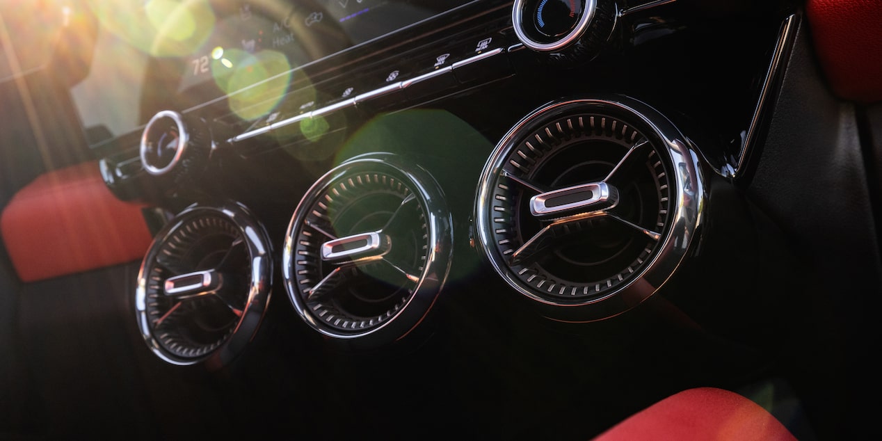 Close-up of the AC Unit for the 2025 Chevy Blazer EV