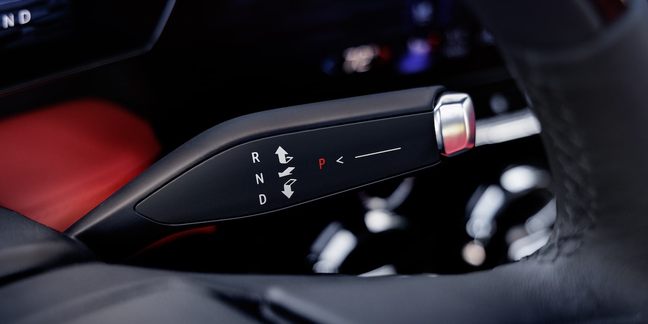 Close-up of the Gear Shift Lever in the 2025 Chevy Blazer EV