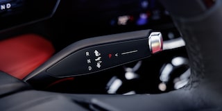 Close-up of the Gear Shift Lever in the 2025 Chevy Blazer EV