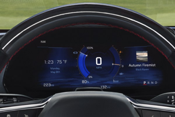 11-inch diagonal driver information screen