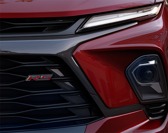 Close Up of the Headlights on the 2025 Blazer