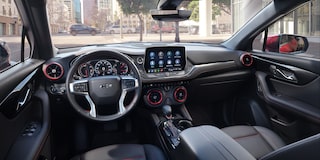 Front Black Interior View of 2025 Chevy Blazer
