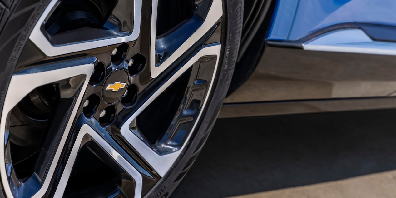 Close-up of the Front Tire of a 2025 Chevy Equinox EV
