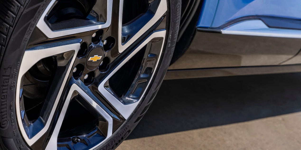 Close-up of the Front Tire of a 2025 Chevy Equinox EV
