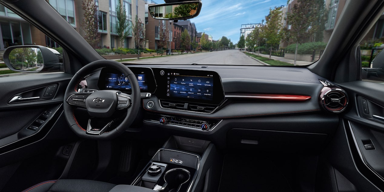 Interior Dashboard and Windshield View Inside the 2025 Chevy Equinox
