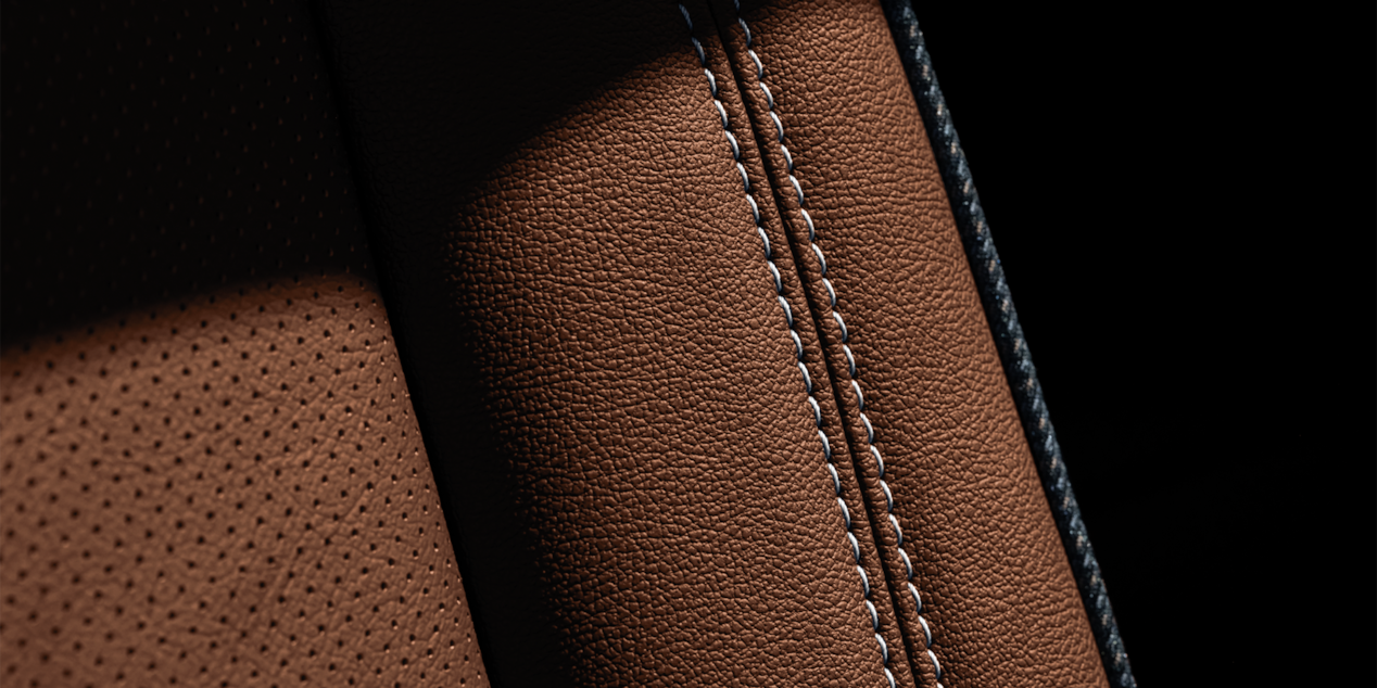 Close-up of the 2025 Chevrolet Suburban's Seats Stitch Details