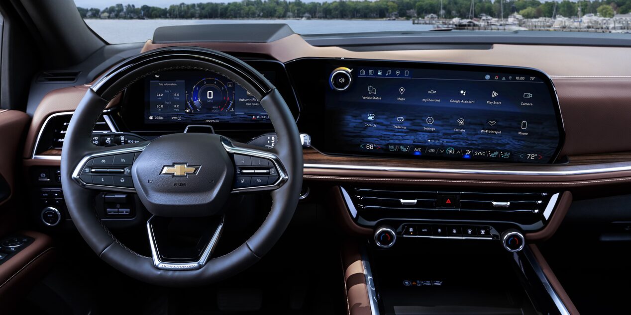 Point of View from the Driver's Seat in the 2025 Chevrolet Suburban SUV