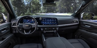 Driver Seat View of the 2025 Chevrolet Tahoe Front Row and Dashboard