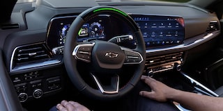 Close-up of a Steering Wheel in the 2025 Chevrolet SUV