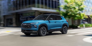 2025 Chevy Trailblazer Driving Through a City