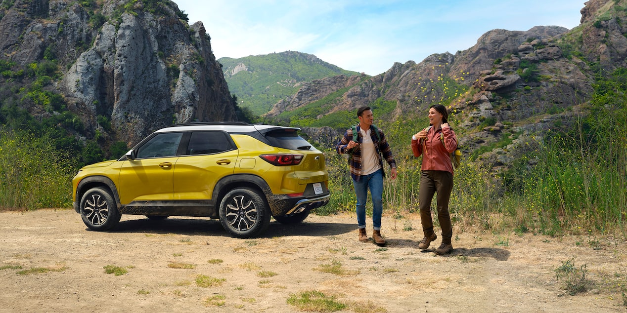 A Couple Backpacking in the Mountains with Their 2025 Chevy Trailblazer