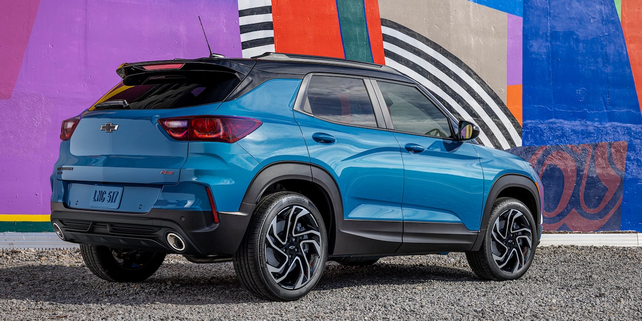 The Trailblazer Parked in the City with a Graffiti Mural Backdrop