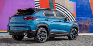 The Trailblazer Parked in the City with a Graffiti Mural Backdrop