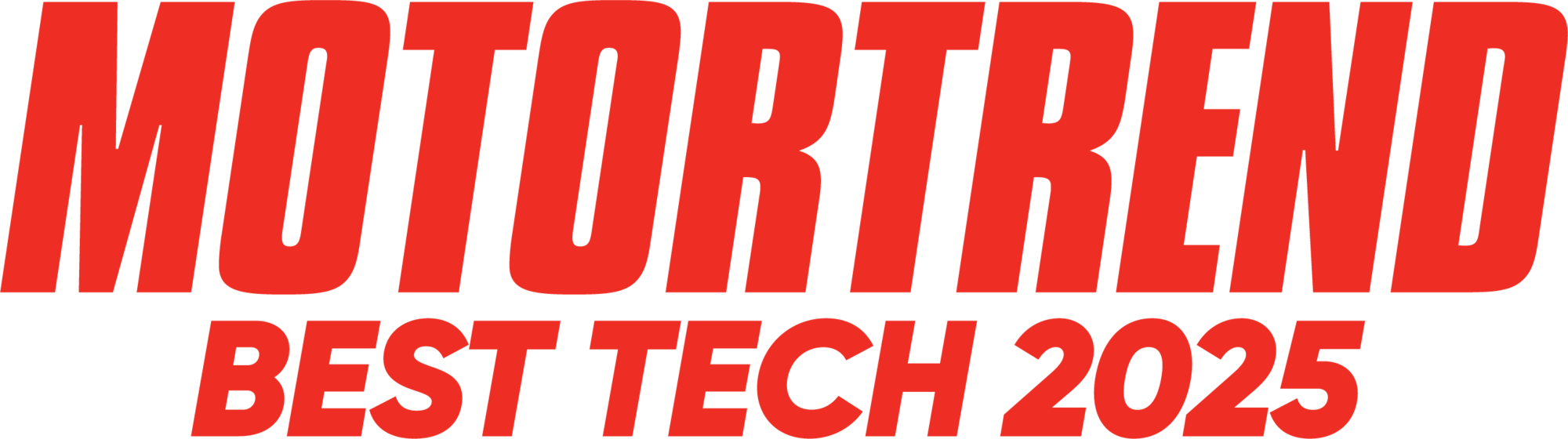 Motortrend Best Tech 2025 Award Logo