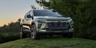 Chevy 2025 Trax Parked on a Grassy Hill