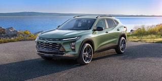 2025 Chevy Trax Parked Near a Large Lake