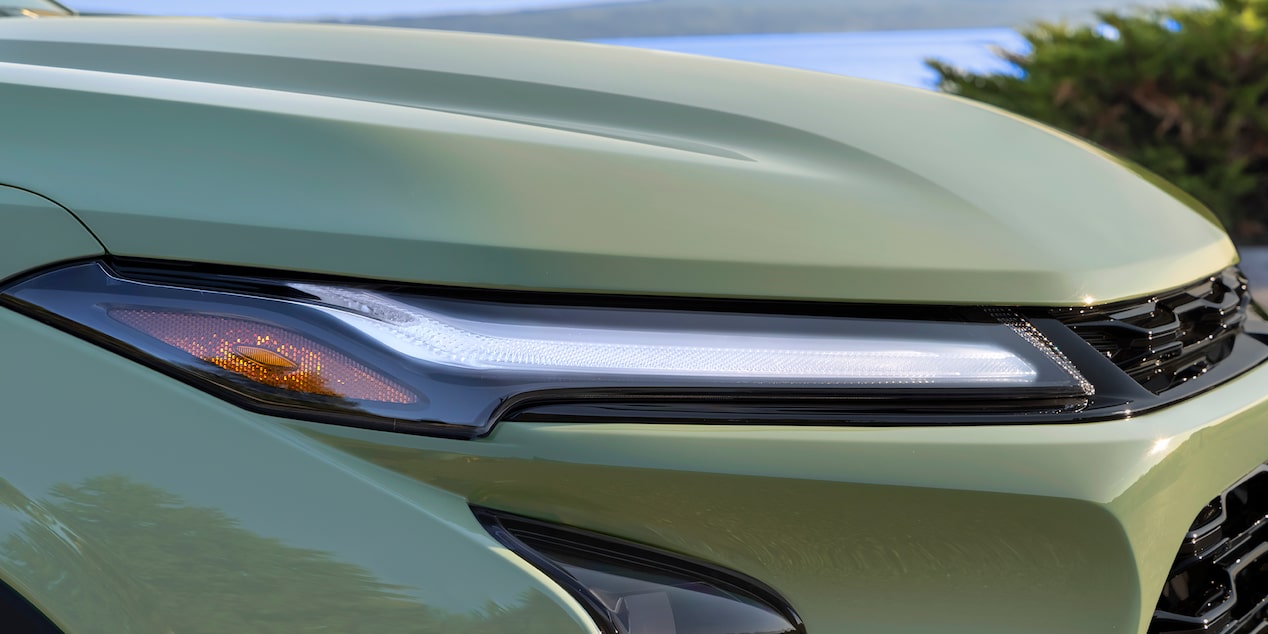 Close-Up View of the Chevy 2025 Trax Slim Head Light