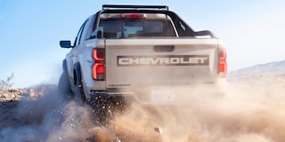 The Chevy Colorado Driving Through  Sand Dunes