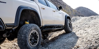 Chevrolet ZR2 passenger side close up of wheels