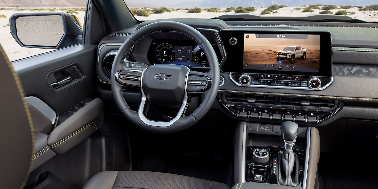 The Interior ZR2 Badging of the Colorado