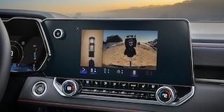 A Driver Using the Infotainment Systems Camera Angle Views in the Chevy Colorado