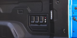 Close-up of the inside of the bed of a 2025 Chevy Silverado EV