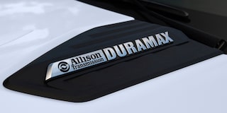 Close-up of the Duramax Badging