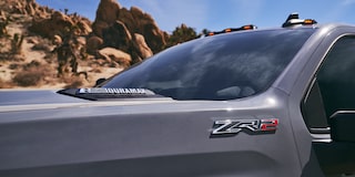 Close-up of the ZR2 Emblem of 2025 Chevy Silverado HD