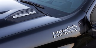 Close-up of the High-Country Emblem of 2025 Chevy Silverado HD
