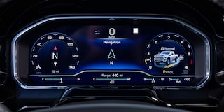 Close-up of the Speed Meter of 2025 Chevy Silverado HD