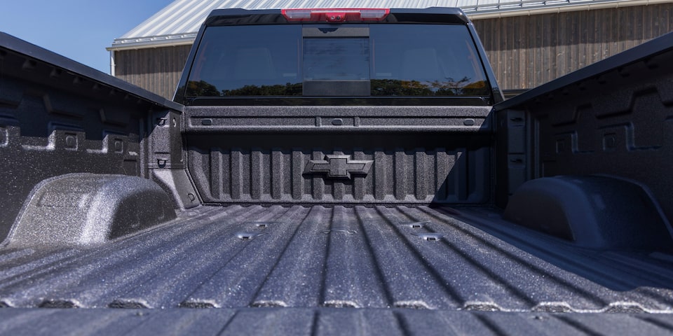 Close-up of Eye Level View of the Bed of Chevy Silverado HD