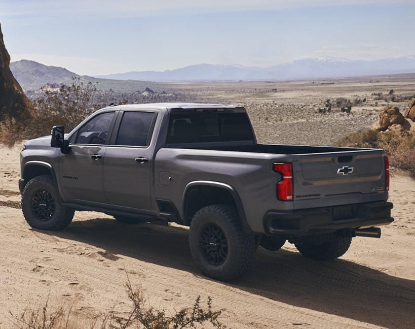 Chevy Silverado ZR2 in the desert