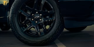 Close-up of a Tire on the 2025 Chevy Silverado Pickup Truck