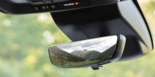Rear View Mirror of a 2025 Chevy Silverado