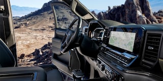 Rear View Mirror of a 2025 Chevy Silverado