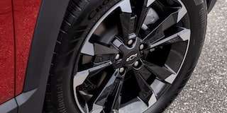 Close Up View of the Front Left Wheel on the 2026 Chevy Equinox