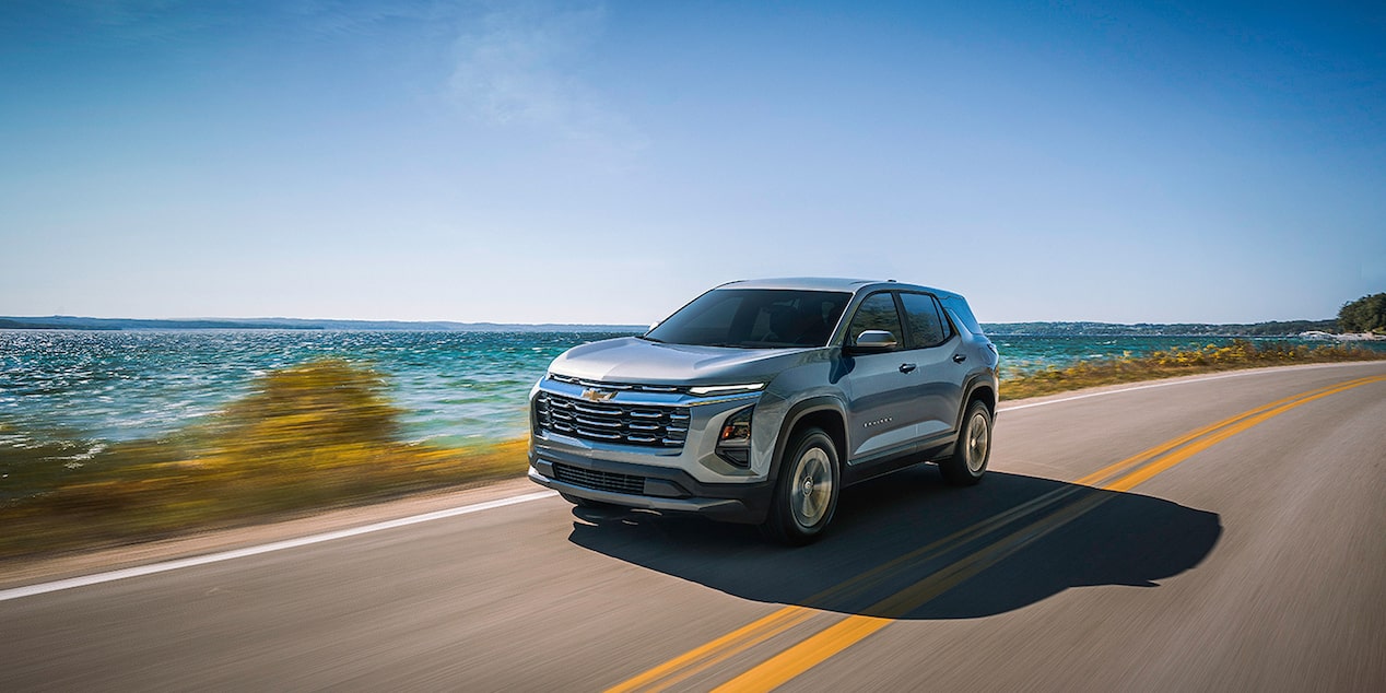 2026 Chevy Equinox Driving on a Road Near the Ocean