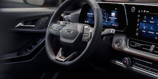 Close Up of the Steering Wheel Inside the 2026 Chevy Equinox